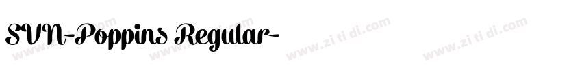 SVN-Poppins Regular字体转换